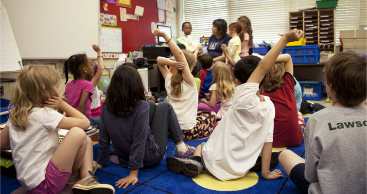 Children in a classroom